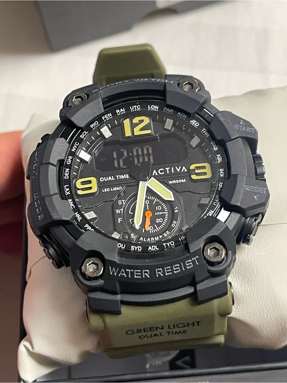 Activa X Invicta
BlackOps Digital Men's Watch - 56mm, Army Green (ACW1637-002)